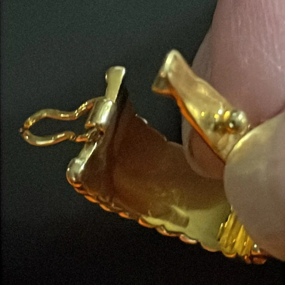 Multi gemstone gold over sterling silver cross pendant - Picture 6 of 6